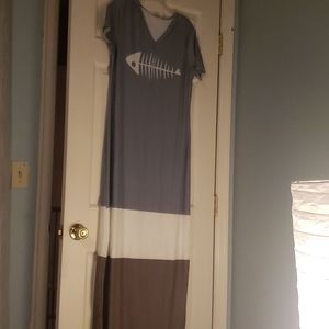 Never worn! Light, comfy, stretchy, maxi dress